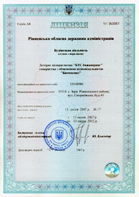 License for construction activity